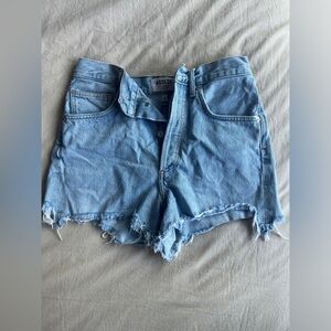 Agolde light blue shorts size 26
